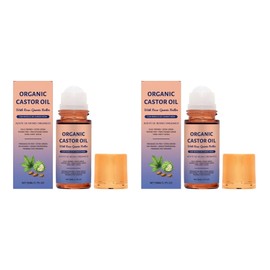 It's Gift Month Organic Castor Oil Roll-On Skincare Essential Oil Moisturizing Nutrition Deep Relaxation Face and Body Massage Essence Parents' Day Teacher's Day, 100ml, 1 piece, 100ml / 선물의달입니다 유기농 피마자 오일 롤온 스킨케어 에센셜 오일 보습 영양 깊은 휴식 얼굴 및 바디 마사지 에센스 어버이날 스승의날, 100ml, 1개, 100ml