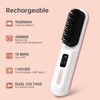 CHRISTINE SHELLY Hair Straightener Brush, Portable Cordless Straightening Brush for