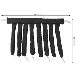 2 Diademas Rizadoras sin Calor con Rodillos Tipo Pulpo para Crear Rizos Naturales Mientras Duermes para Mujeres (negro)