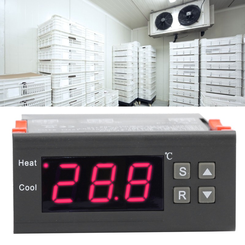 Electronic Digital Display Thermostat Double Output Temperature Controller for Floor
