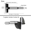 NICAVKIT 2-1/4 Inch Carbide Forstner Drill Bit, Carbide Tipped Forstner