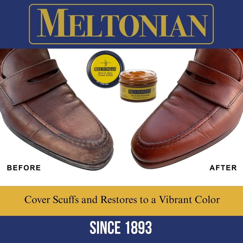 Meltonian Cream Shoe Polish - Boot Polish, Leather Shoe Polish