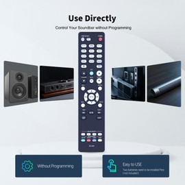 Replacement Remote Control for Denon RC-1253 - Compatible with AVR-X2800H/AVR-S740H/AVR-S760H AV Receivers