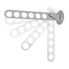 Clothes Rail Foldable Clothes Hook Chrome
