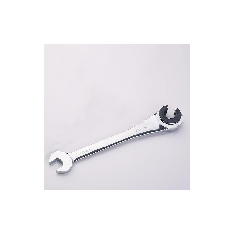 FLZOSPER 15mm Metric Fix Tubing Wrench，Fixed Head Tubing Ratchet Open