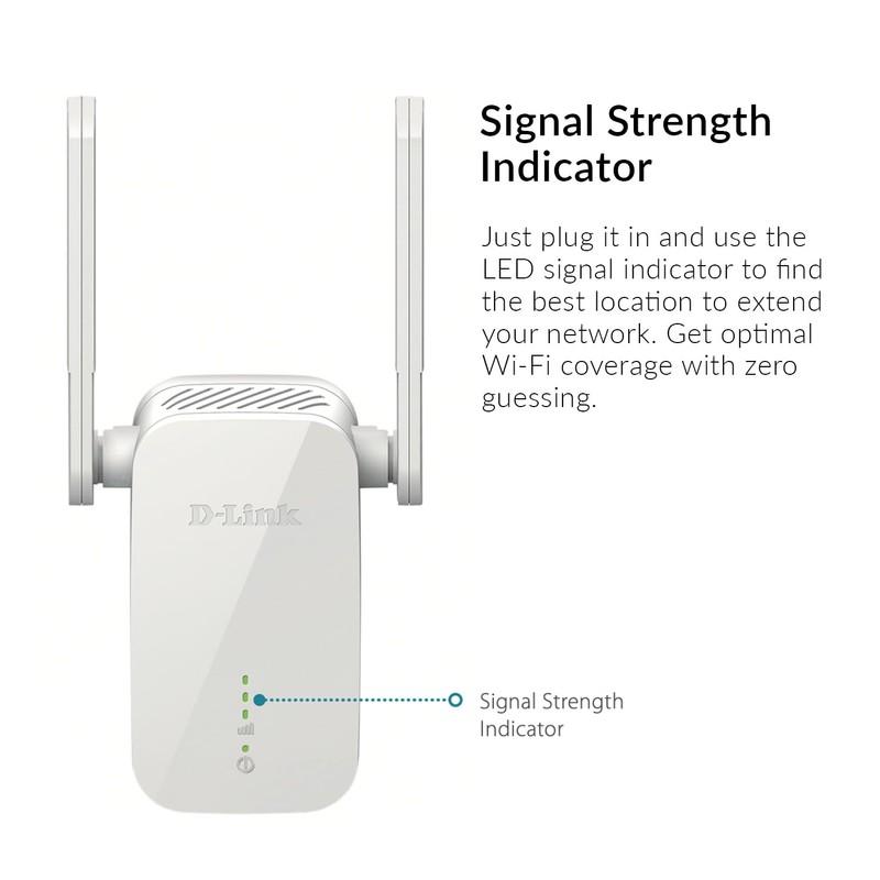 D-Link DAP-1610 AC1200 Wi-Fi Range Extender, Dual-Band WiFi Booster, WPA3