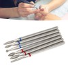 6 Stück Tungstenstahl Nagelhautentferner Bits Set schnell Gel entfernen drehbare,