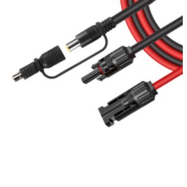 iHaospace Solar Panel Connector to DC 8mm 7909/8020 Charging Cable with Adapter DC 7909 Female to 8020 Male Compatible with GZ Yeti Jackery Bluetti Solar Generator Power Station 6FT