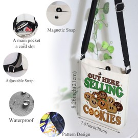 MAOFAED Cook Dealer Gift, Cooking Mom Gift, Cooking Lover Present, Canvas Crossbody Bag for Mum(here selling)