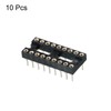 sourcing map DIP IC Chip Socket Adapter Flat Pin 18P