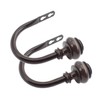 2 Pack Curtain Holdback Hooks, ULIFESTAR U-Shaped Hook Wall Mounted