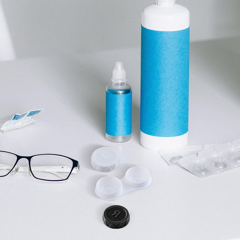 Rumyve Set of 4 Contact Lens Cases - Leak-Proof Travel-Friendly