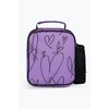 hype Unisex Lunch Box, Purple with Pink Iconic Glitter Scribble