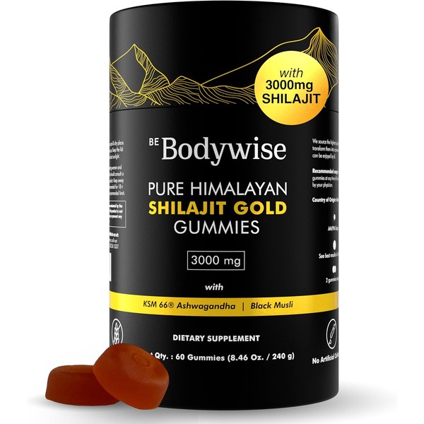 Be Bodywise Pure Himalayan Shilajit Gummies Gold I Lab Tested