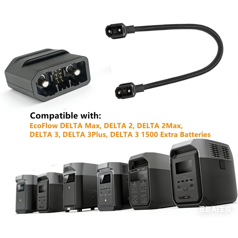 GXMRHWY Extra Battery Connection Cable for Ecoflow, Compatible with Delta