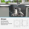 13 x 15 inch Drop in Bar Sink Black, Small