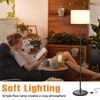 Modern Floor Lamp Simple Design with White Shade, Foot Pedal