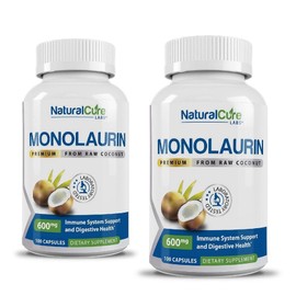 Natural Cure Labs Elysine Monolaurin Effectiveness 600mg, 100 tablets / 내츄럴큐어랩스 엘라이신 모노라우린 효능 600mg, 100정