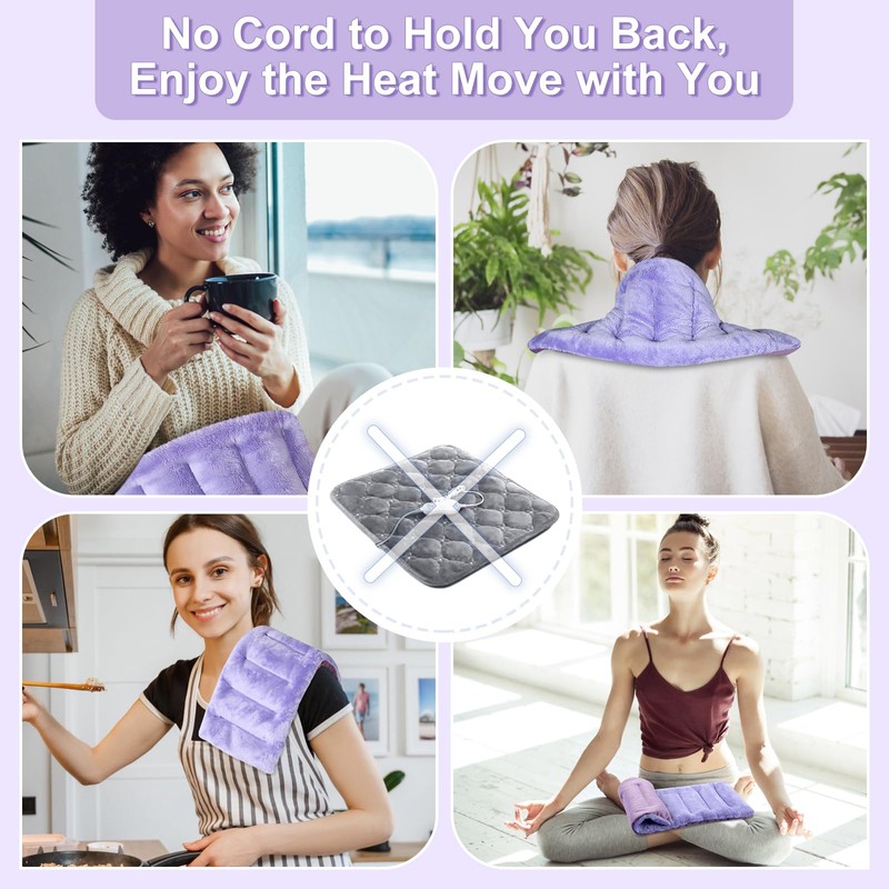 SuzziPad Microwave Heating Pad for Discomfort Reducing, 7x16 Microwavable Heated