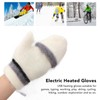 Electric USB Heated Gloves Double Side Heating Keep Warm Fingerless