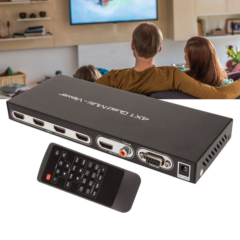 HD Multimedia Interface 4x1 Quad Multi Viewer 4 in 1