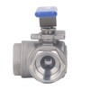 3 Way Ball Valve 1in 304 Stainless Steel Female T