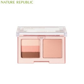 NATURE REPUBLIC Color Blossom Multi Blending Palette 3.4g, Color:01 Modern Brown