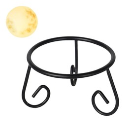 GYWHOOFT Black Iron Ball Stand,17*9CM Crystal Ball Street Light Crystal Ball Stand Bowling Ball Stand Display Stand Crystal Stand Crystal Sphere Rack Metal Crystal Sphere Holder Gazing Ball Stands