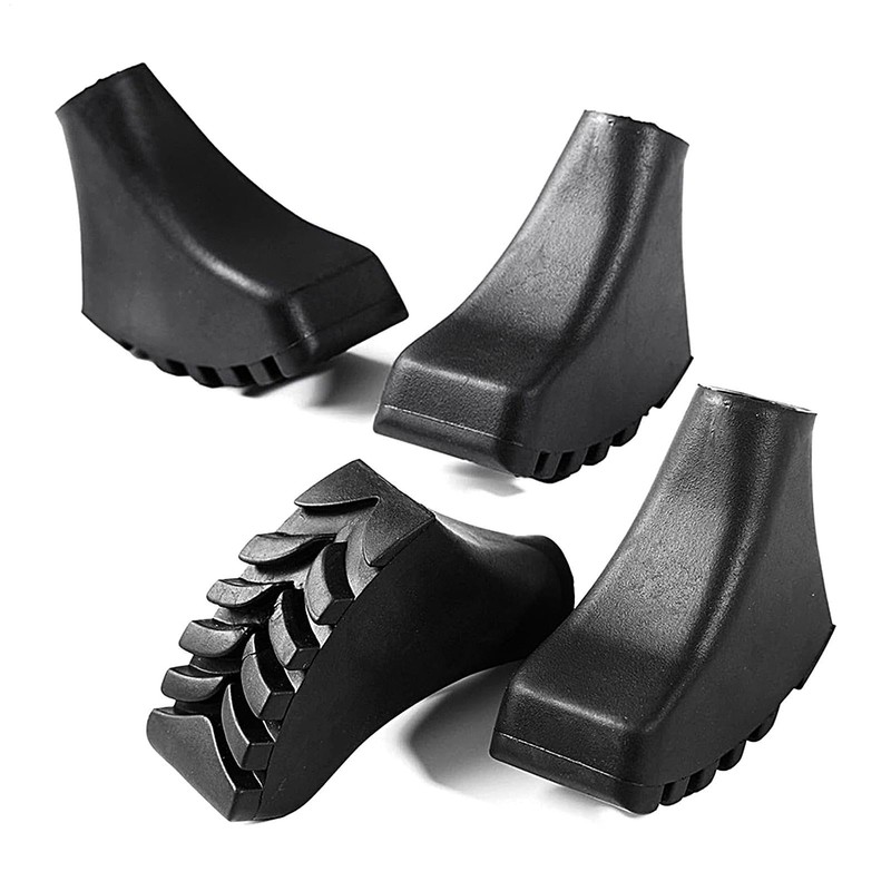 Trekking Pole Rubber Tips - Protective Walking Cane Tip |