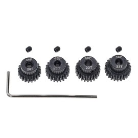 4pcs 48P Pinion Gear 3.175mm Set Hardened 20T 21T 22T 23T 48DP Pitch Gears RC Upgrade Part with Screwdriver