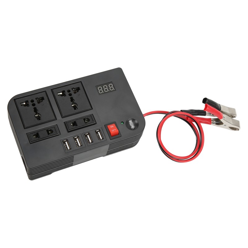 Power Converter Modified Sine Wave 12V to 220‑240V 600W Black