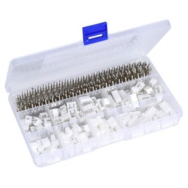 560Pcs 2.54mm 2/3/4/5 Pin Housing, Shrouded Header, JST-XH Male Female Pin Header Crimp Terminal Connector Assortment Kit 2.5mm