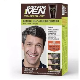 Just For Men Control GX Grey Reducing Shampoo, Gradually Colors Hair 4 Fl Oz ...