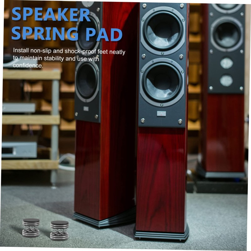 TEHAUX 4Pcs Speaker Isolation Feet Spring Floor Protector for HiFi