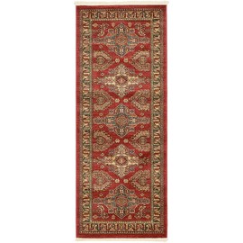 Unique Loom Sahand Collection Traditional Geometric Classic Red Runner Rug (2' 7 x 6' 7)