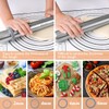 BELICOO Rolling Pin and Silicone Pastry Mat Set, Adjustable Stainless