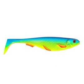 STROFT Predator P-18 Rubber Fish 18 cm UV Blue Fire Fin
