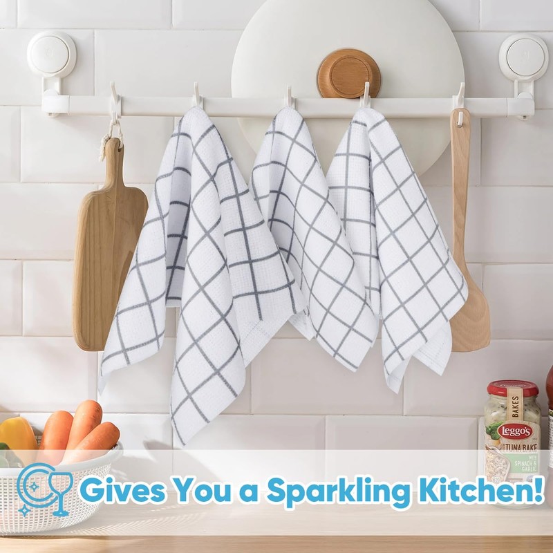 Microfiber Cleaning Cloth Roll-50PK, Reusable Paper Towels 11.5×11.5"