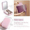 STORICANS Small Makeup Box with Light-Filling Mirror, Portable Cosmetics Case,