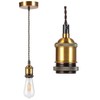 COZZY Vintage Ceiling pendant light fitting, Brown Twisted Braided Flex,E27