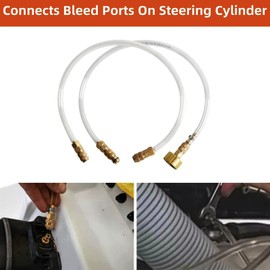 2PCS Hydraulic Steering Bleed Kit,Sea star Hydraulic Steering Filler Bleed Kit Use for Fill Hydraulic Steering Fuel,Hydraulic Steering Kit/Fill Kit Compatible with All Outboard Sterndrive & Inboard.