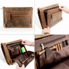 Fa.Volmer ® Riverside Brown Genuine Buffalo Leather Laptop Bag for