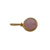 Gold-Plated Tendre Pendant with Rose Quartz Gemstone