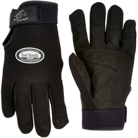 Revco 99PLUS-BLACK-MEDIUM Tool Handz Plus Reinforced Snug-Fitting Gloves