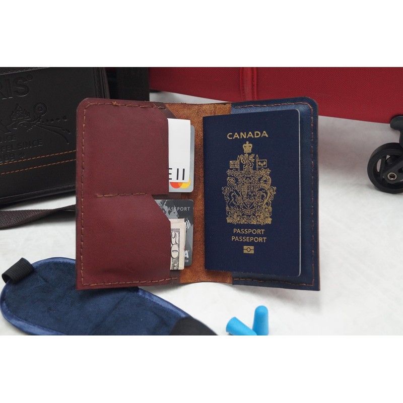 CHANCE II Genuine Thin Leather Passport Holder