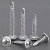 VGBUY 180Pcs #8 Self Tapping Screws Assortment Kit, 410 Stainless
