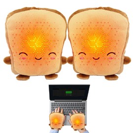 Vmxlso USB Heated Gloves Toasty, Heated Fingerless Gloves Winter, Knitted USB Gloves Heated Women Men, Full & Half Fingerless Heated Mittens Washable, USB Hand Warmer Gloves for Laptop Gaming Typing