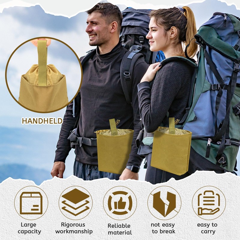 Realand 2 Pack Dump Pouch Roll Up Drawstring Magazine Pouch