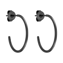 Tamaris Hoop Earrings, Stainless Steel, none