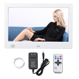 6.8 Inches Digital Photo Frame 1080P HD Motion Sensor Electronic Photo Frame with Remote Control Music Picture Video Player 100‑240V US Plug